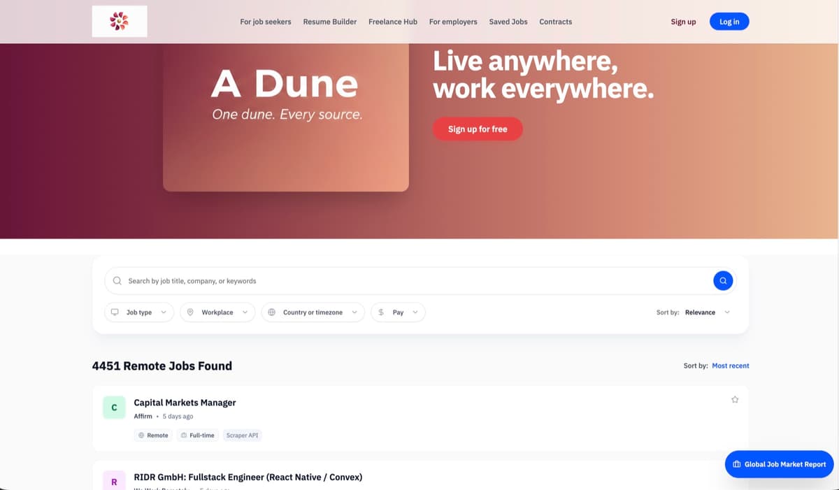Screenshot of A Dune